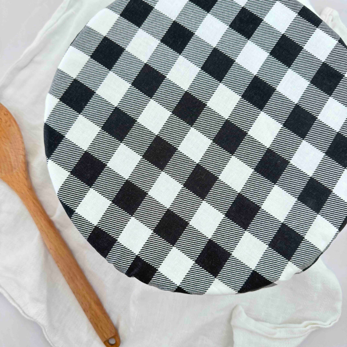 Reusable Dish Cover - Black and White