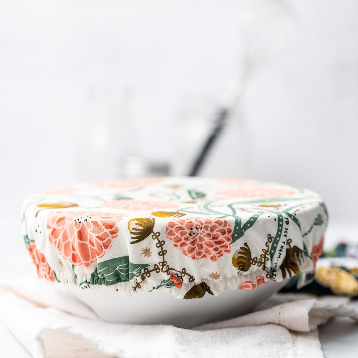 Reusable Dish Cover - Coral Zinnia