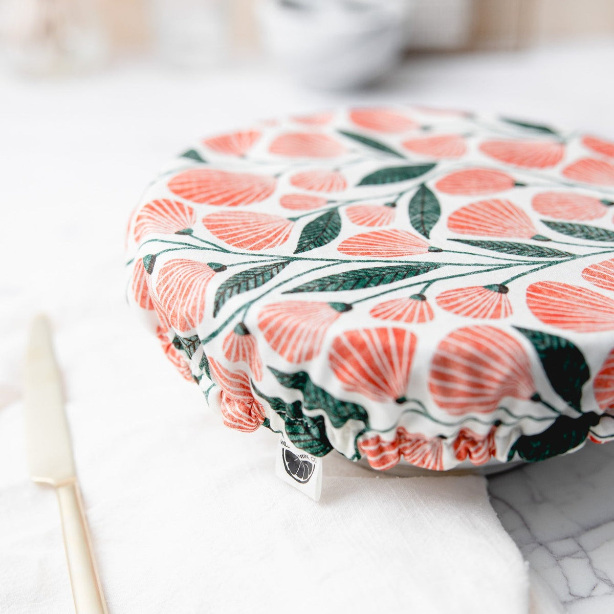 Art Deco Floral Dish Cover by Wild Clementine Co.